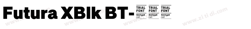 Futura XBlk BT字体转换